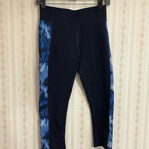 Blue and Black Patterned Leggings
